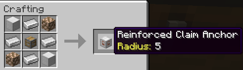 Reinforced Claim Anchor recipe