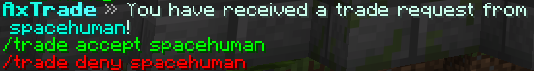 Accepting a trade request