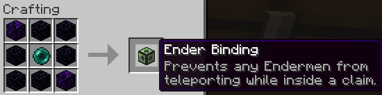Ender Binding ward recipe