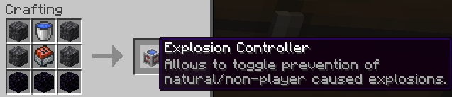 Explosion Controller ward recipe